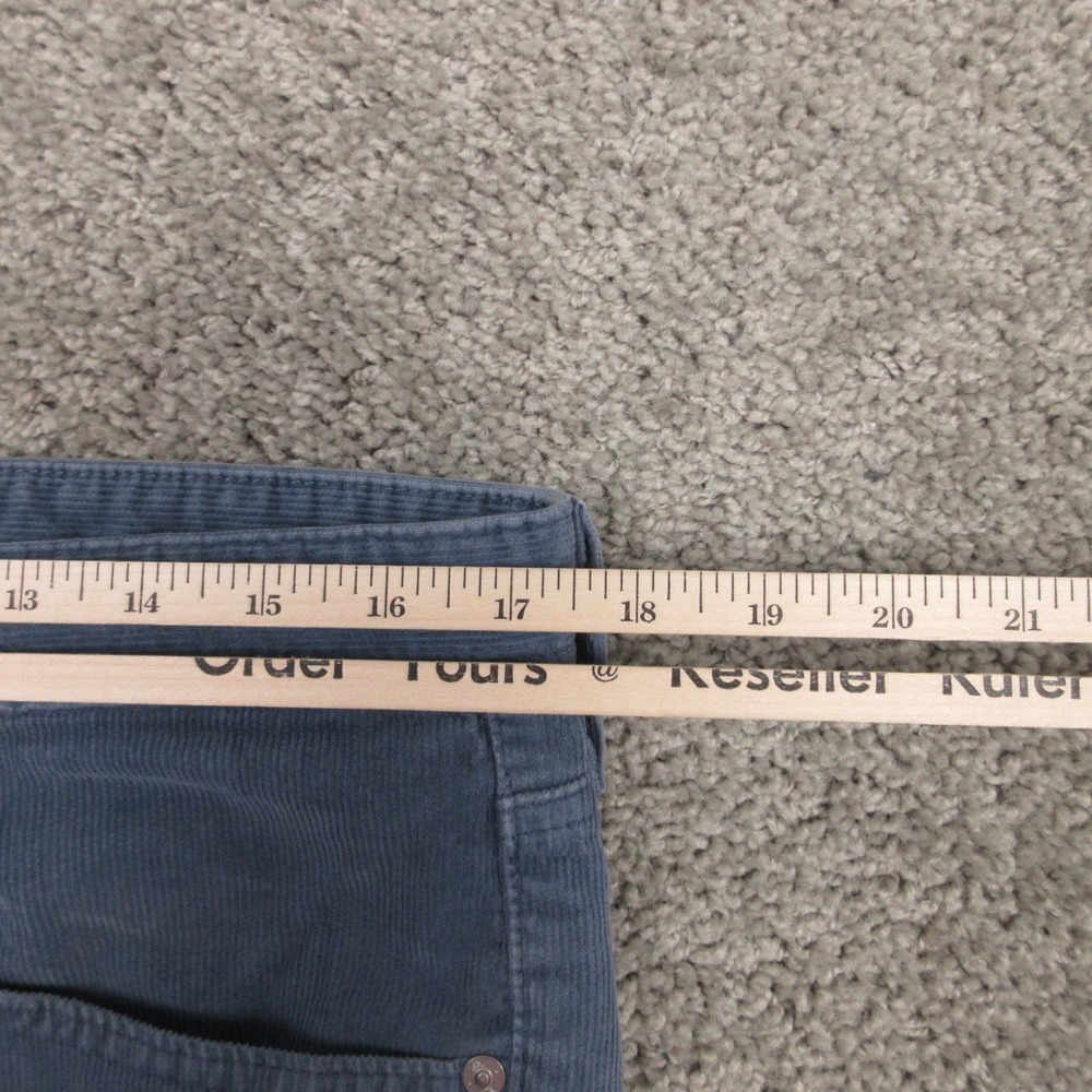 AG Adriano Goldschmied Pants Mens 34x29 Blue Corduroy The Matchbox Slim Straight - Picture 6 of 12